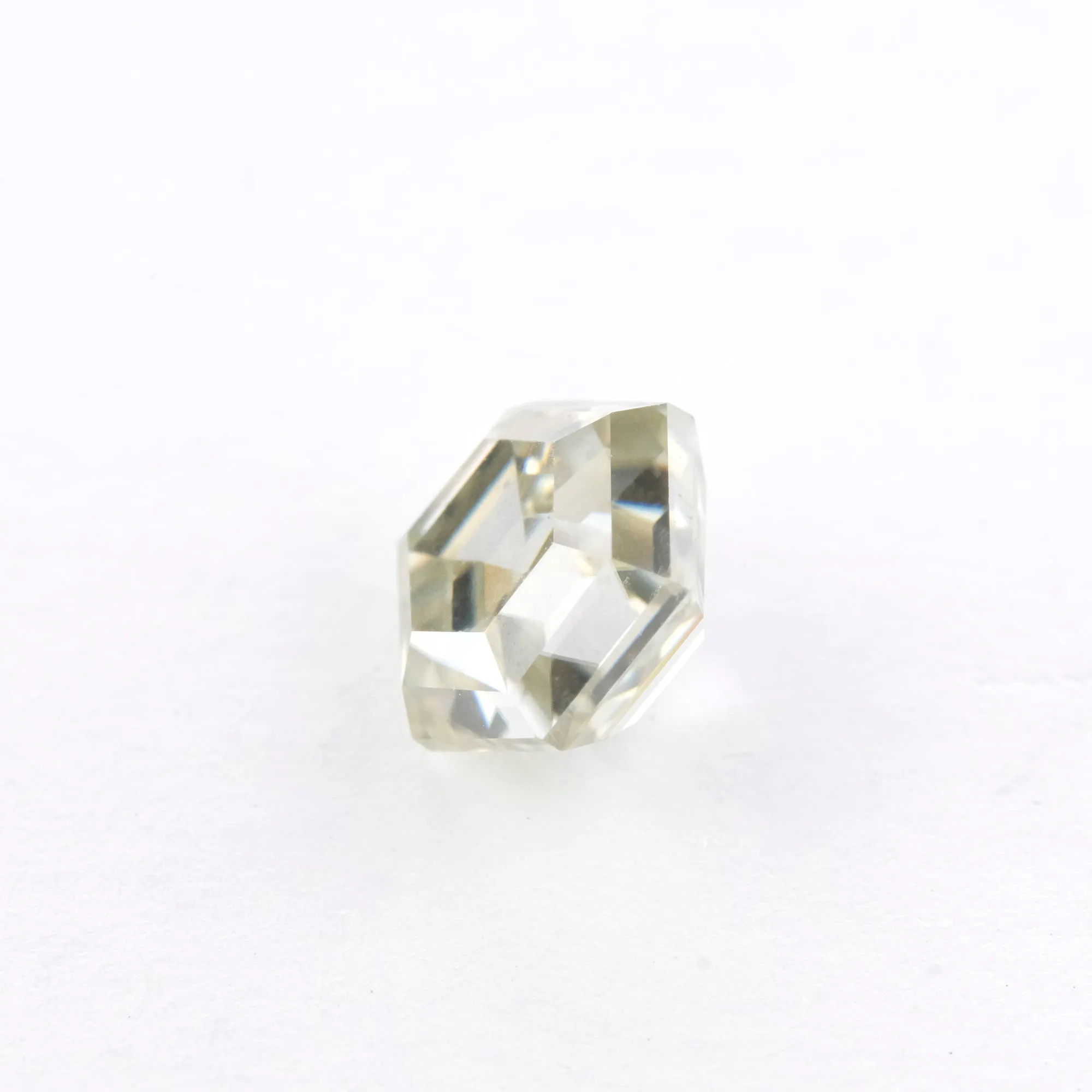 1.35 Carat Warm Toned Step Cut Hexagon Moissanite