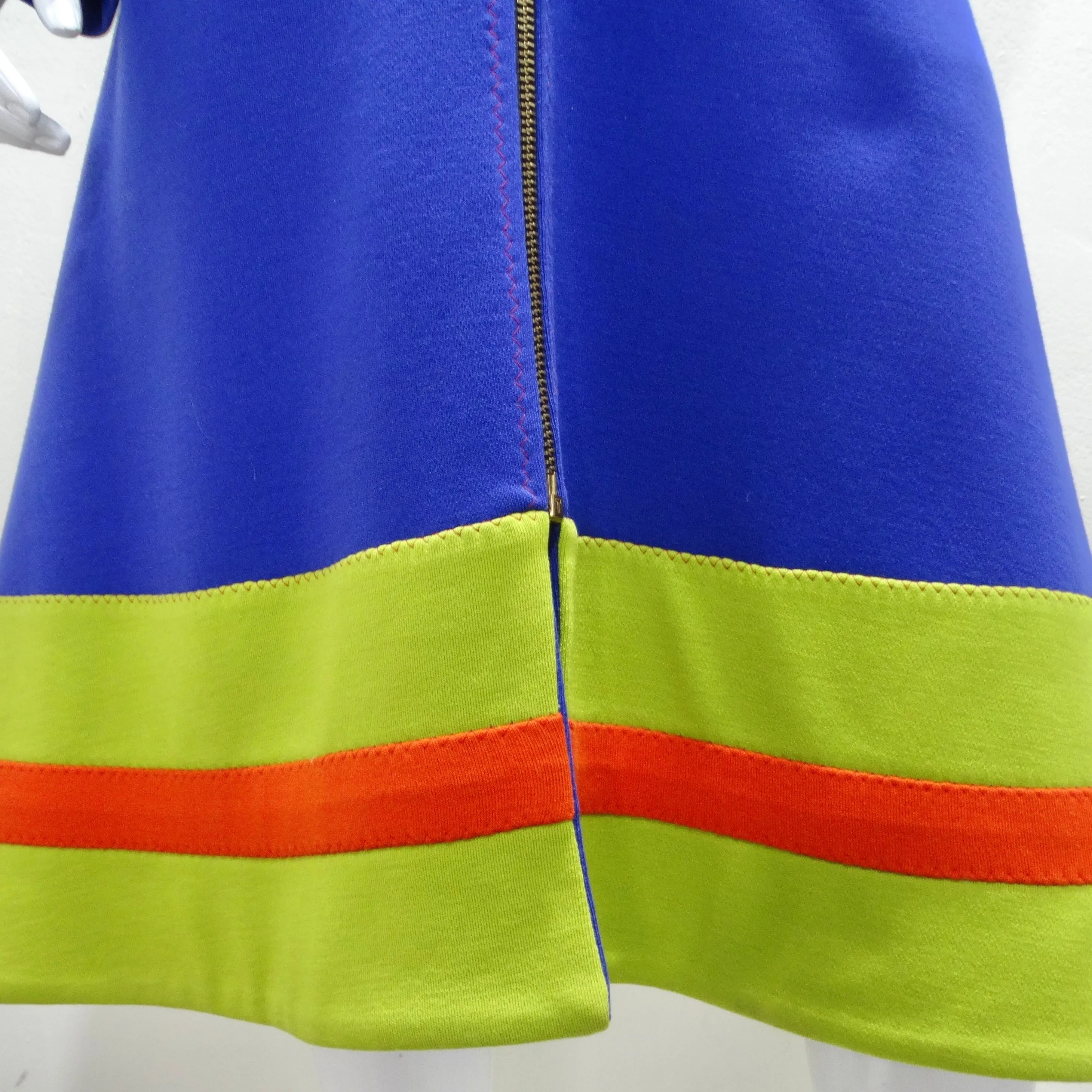 1960s Mod Color Block Jacket Dress