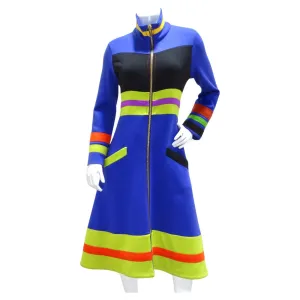 1960s Mod Color Block Jacket Dress