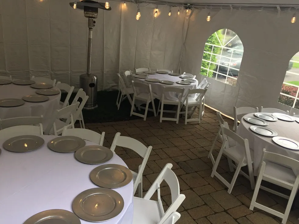 20 x 20 Stay Warm Party Rental Package