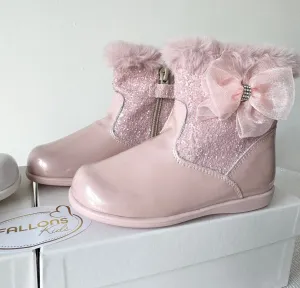 232326 Pink Fur Boots