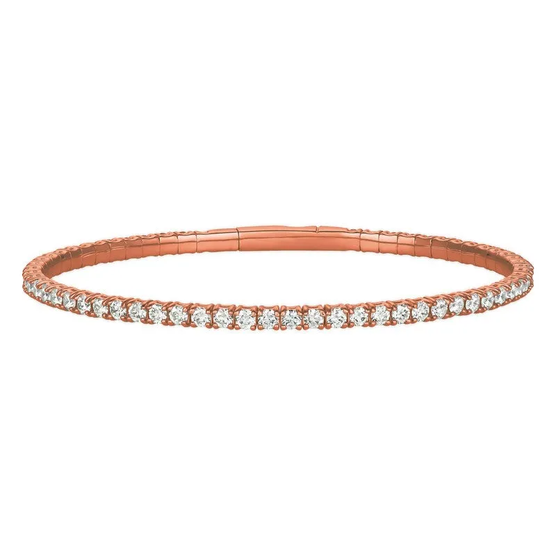 3.00CT DIAMOND FLEXIBLE BRACELET 14K GOLD