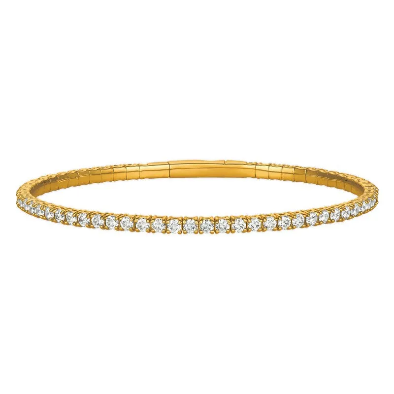 3.00CT DIAMOND FLEXIBLE BRACELET 14K GOLD