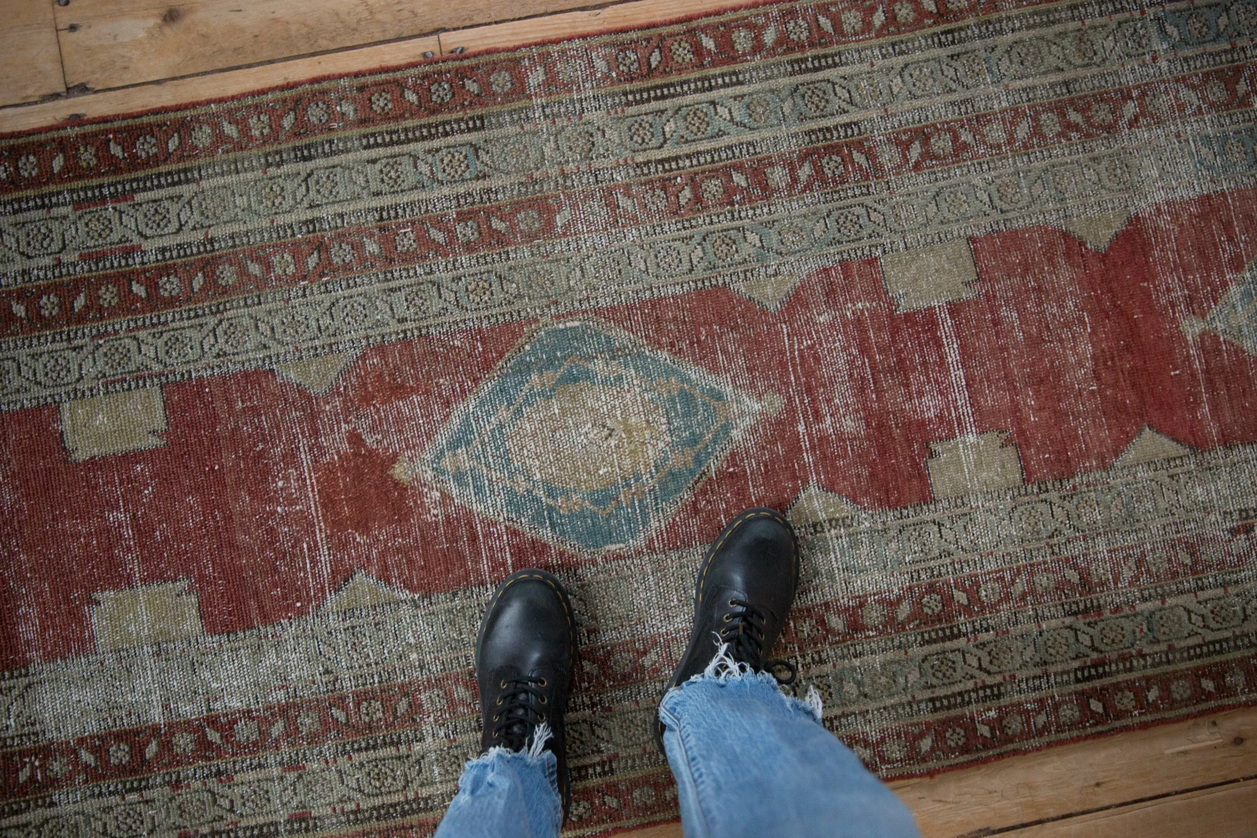 3x12 Antique Distressed Serbend Rug Runner