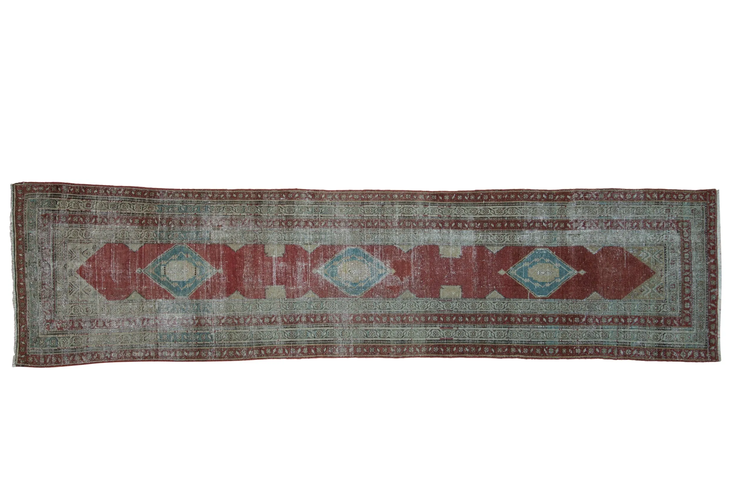 3x12 Antique Distressed Serbend Rug Runner