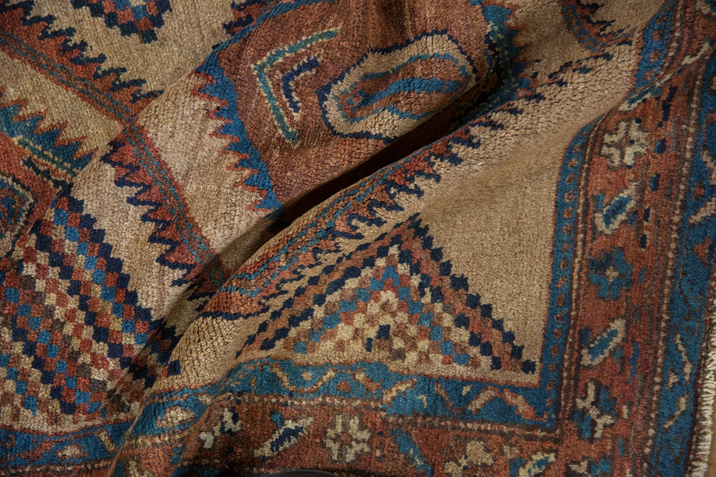 3x6 Antique Camel Hair Serab Rug Runner