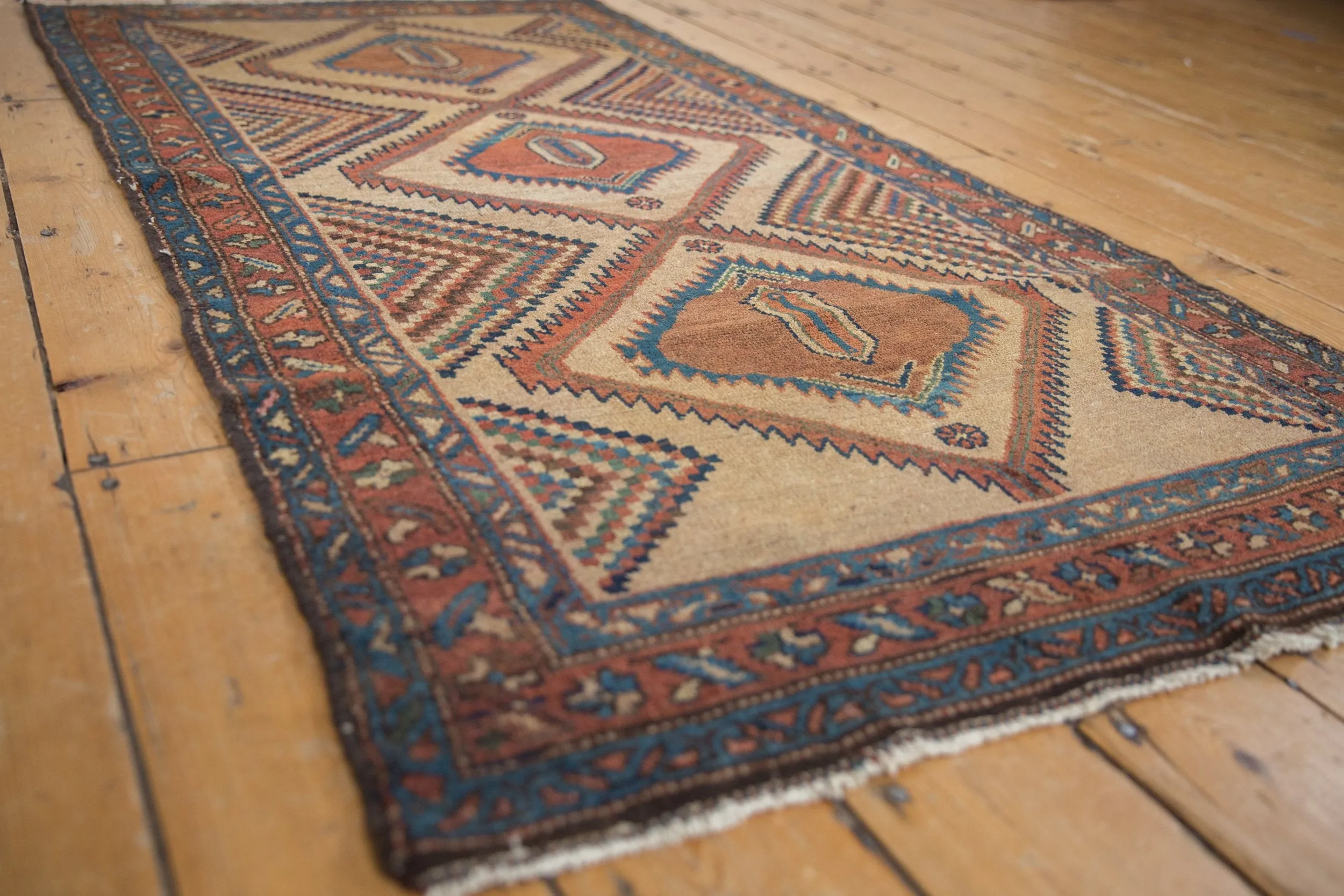 3x6 Antique Camel Hair Serab Rug Runner