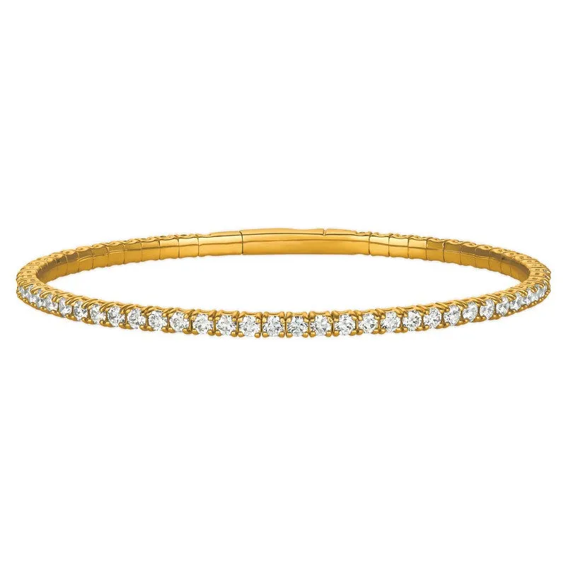 4.00CT DIAMOND FLEXIBLE BRACELET 14K GOLD