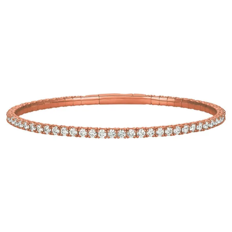 4.00CT DIAMOND FLEXIBLE BRACELET 14K GOLD