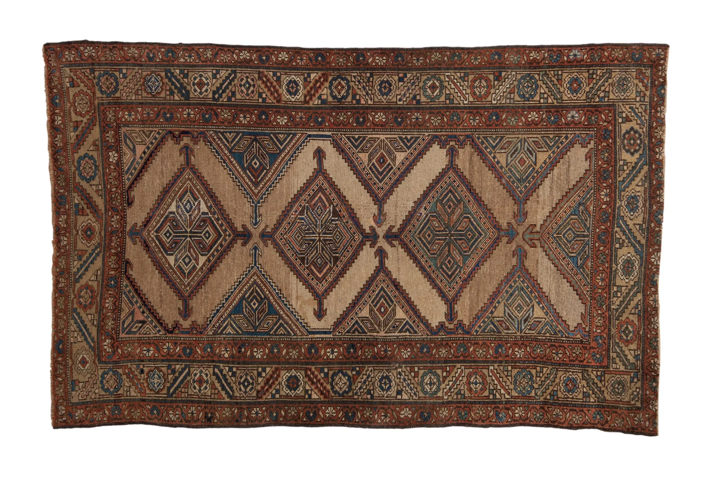 4x6.5 Antique Fine Kurd Rug