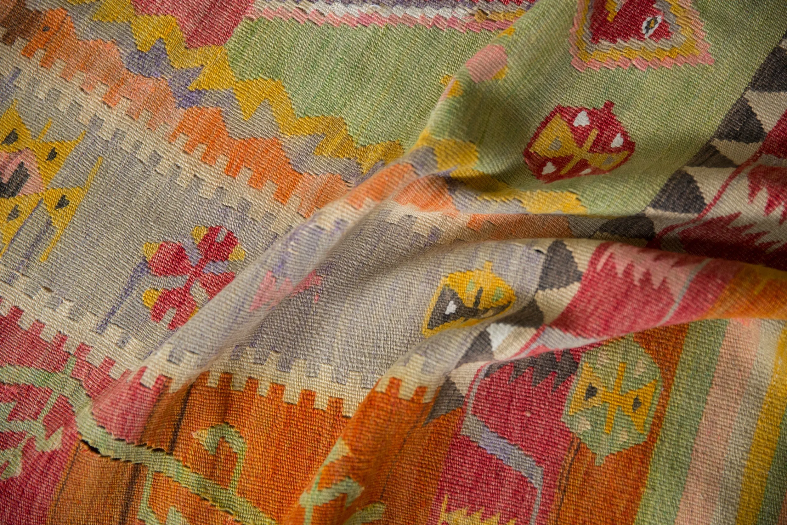 4x7 Vintage Turkish Kilim Rug