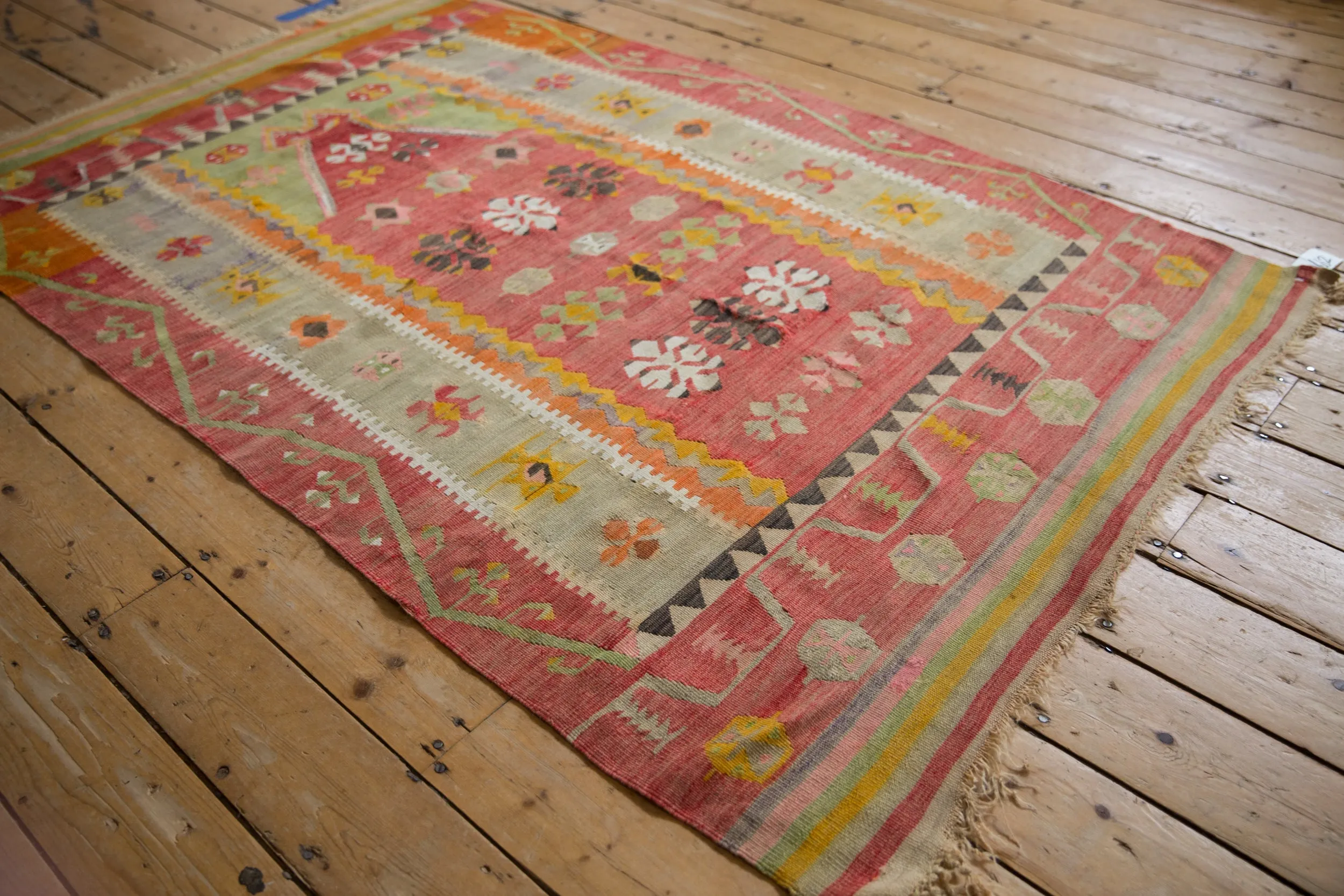 4x7 Vintage Turkish Kilim Rug