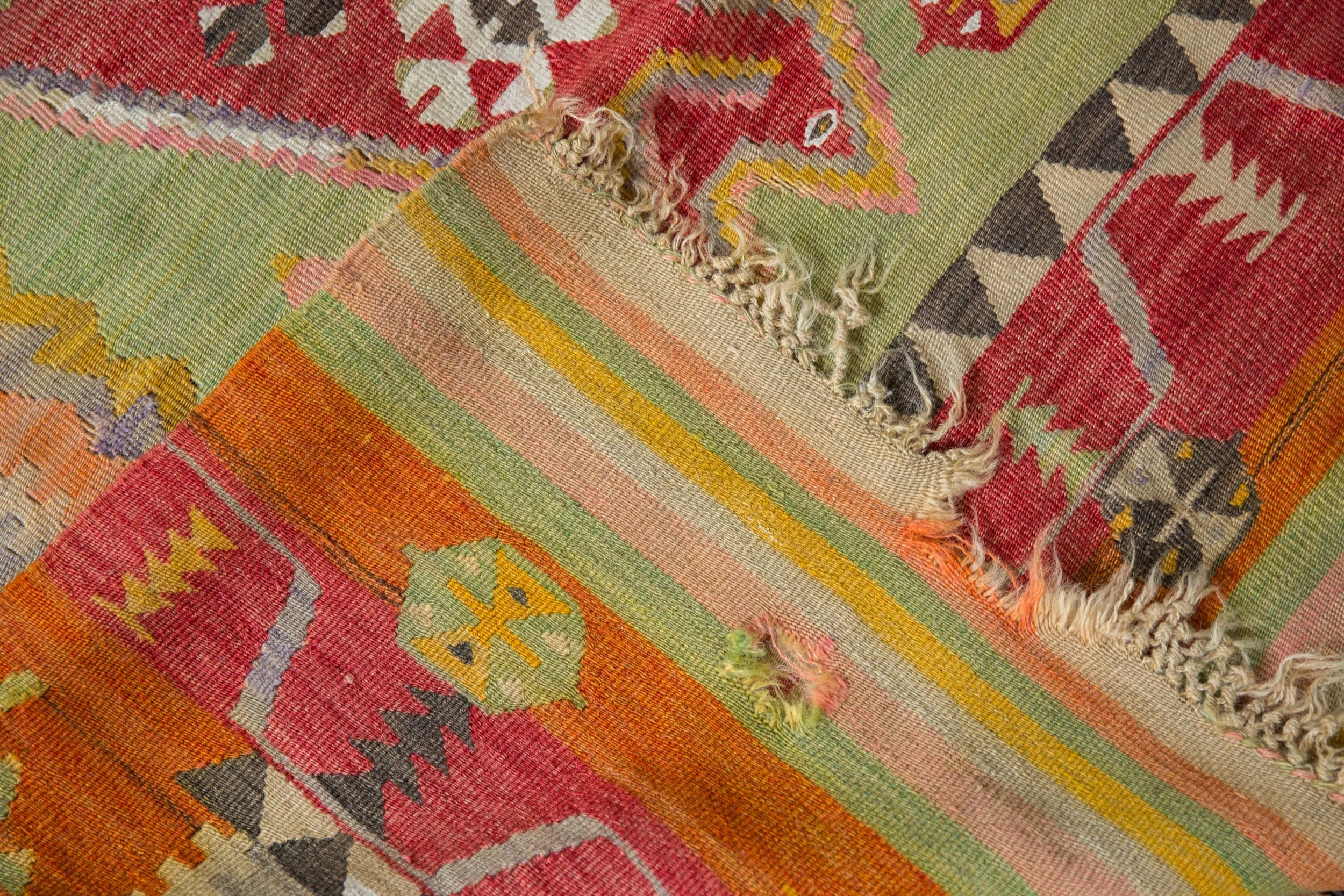 4x7 Vintage Turkish Kilim Rug