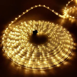 50M Christmas Rope Lights 1200 LED Warm White