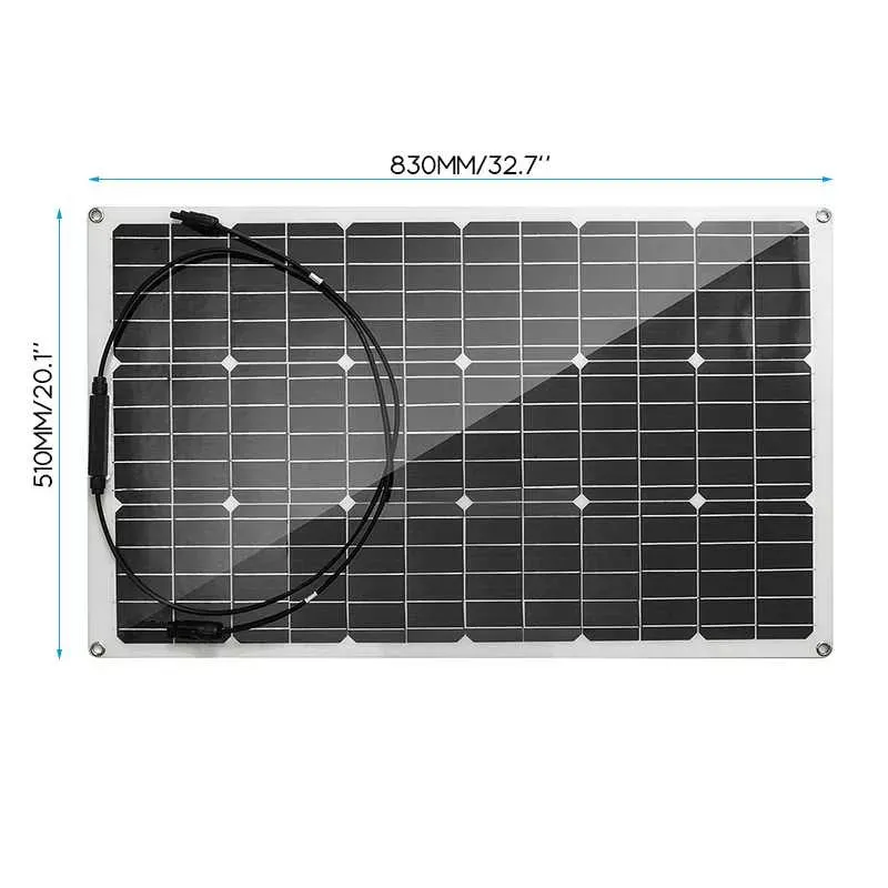 800W 1600W Solar Panel 18V PET Flexible Solar System Solar Panel Kit