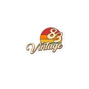 83 - Vintage Sunset 1983 Vinyl stickers