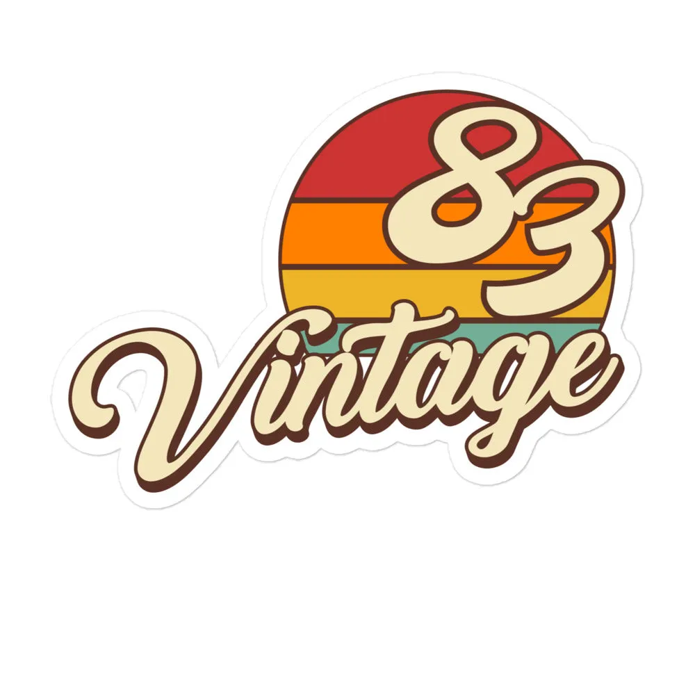 83 - Vintage Sunset 1983 Vinyl stickers
