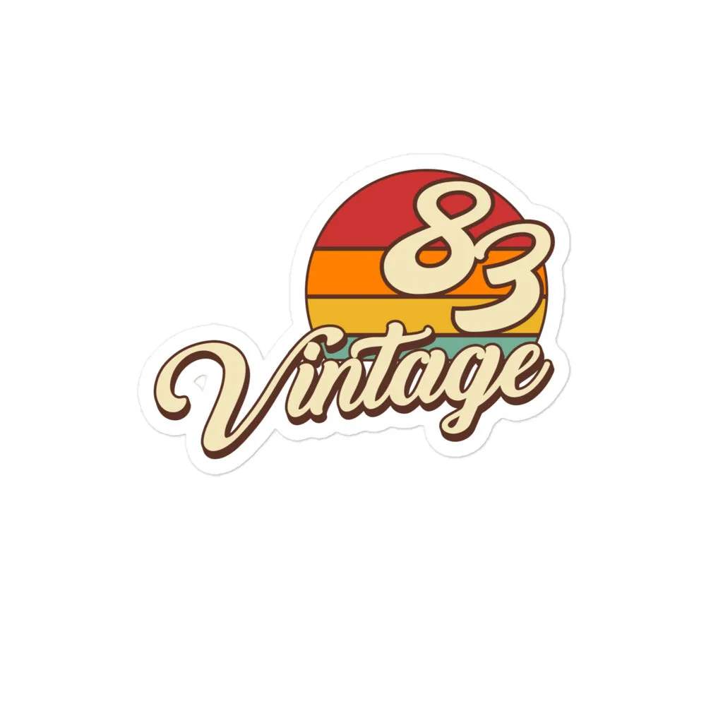 83 - Vintage Sunset 1983 Vinyl stickers