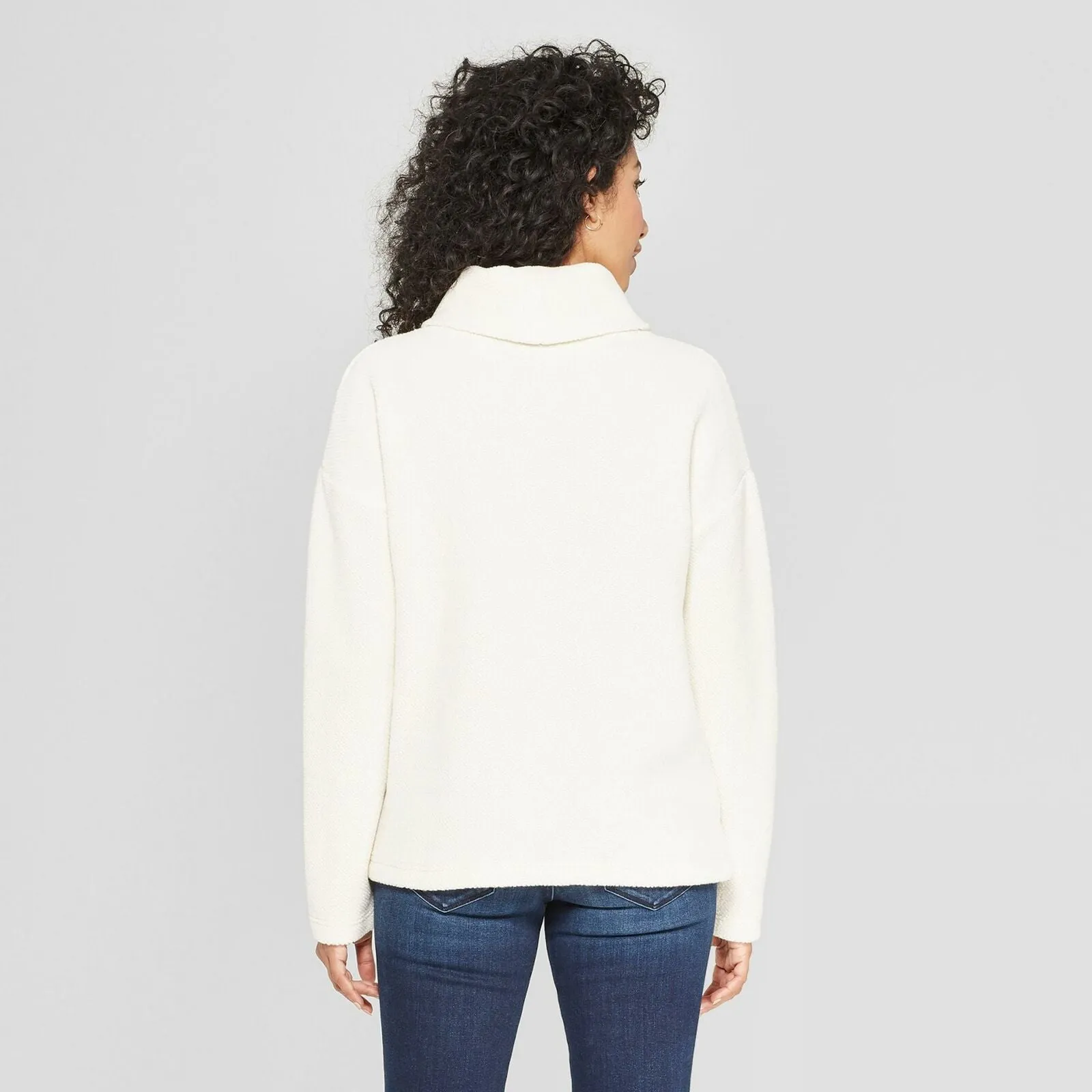 A New Day Women's Long Sleeve Cowl Neck Knit Top Shirt