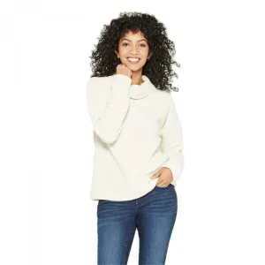 A New Day Women's Long Sleeve Cowl Neck Knit Top Shirt