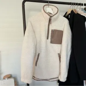 Abercrombie Sherpa half zip pullover