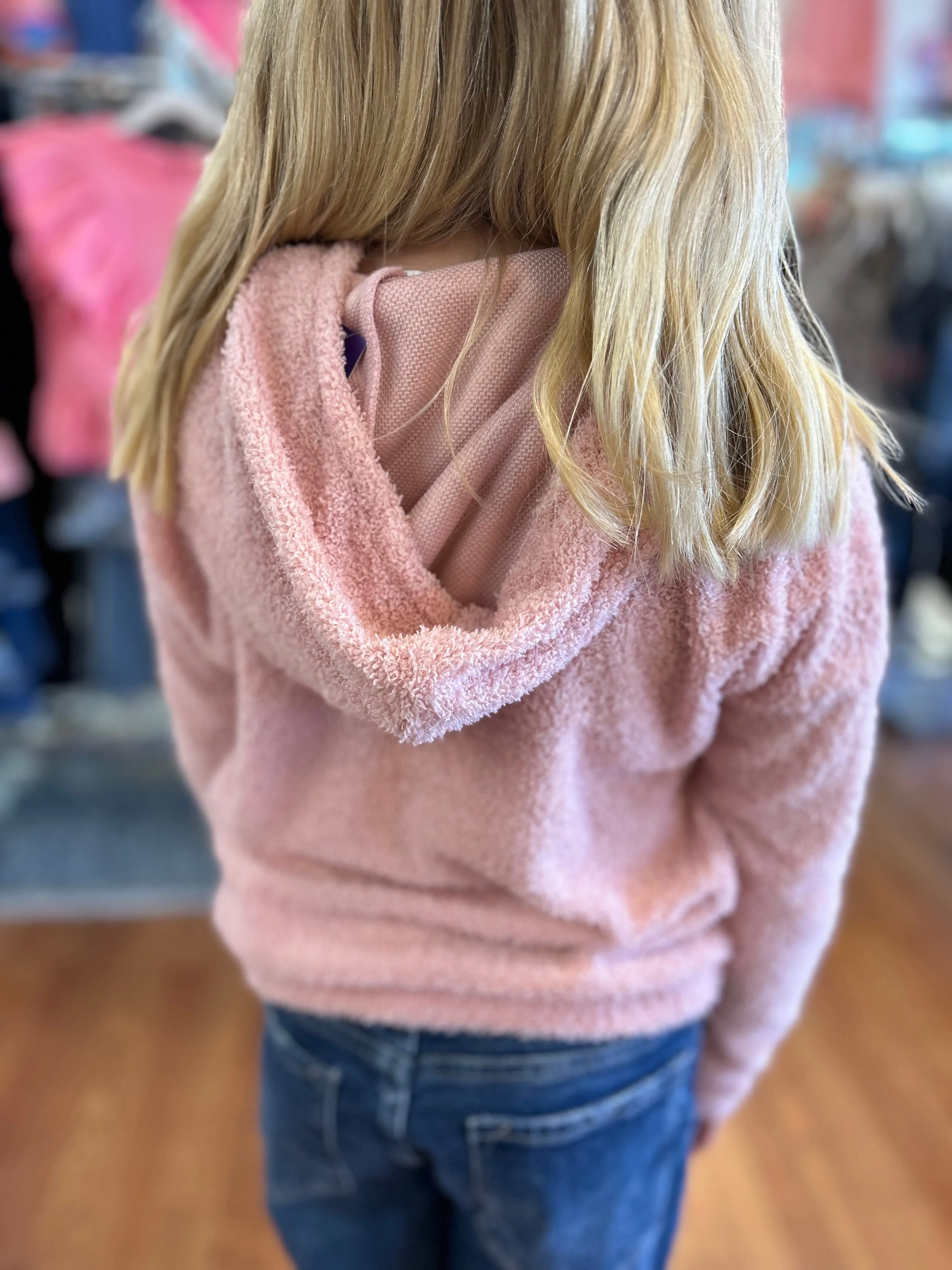 AC407 - Girls Blush Cozy Hoodie