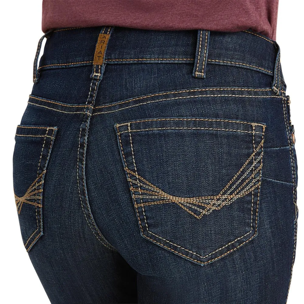 Ariat Womens REAL Perfect Rise Greta Straight Leg Jean