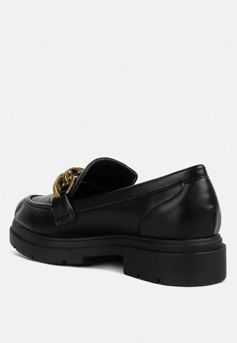 Arthur Faux Leather Chunky Platform Loafers By Ruw