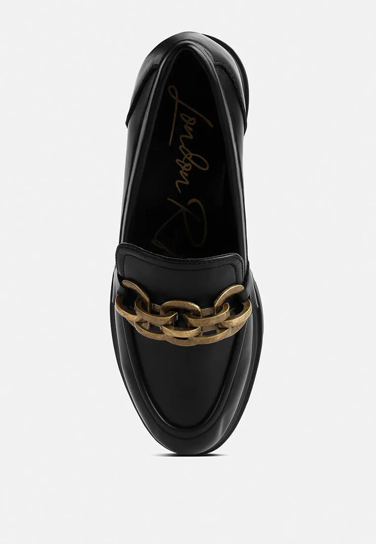 Arthur Faux Leather Chunky Platform Loafers By Ruw