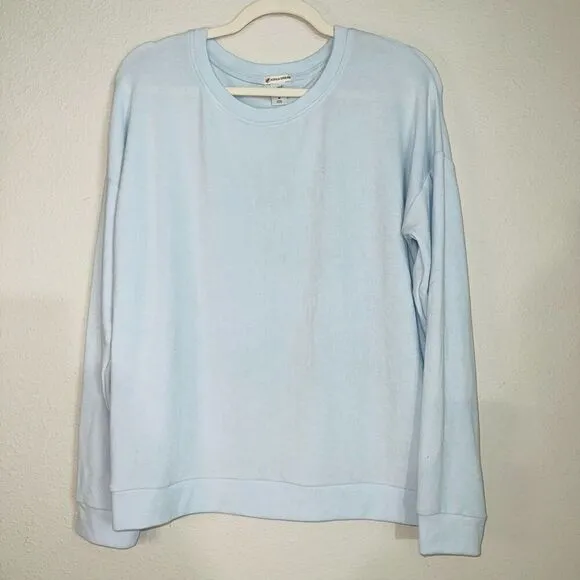Aspen Dream Cozy Sleep Long Sleeve Light Blue Top