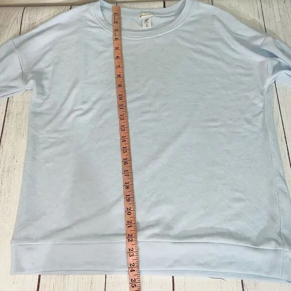 Aspen Dream Cozy Sleep Long Sleeve Light Blue Top