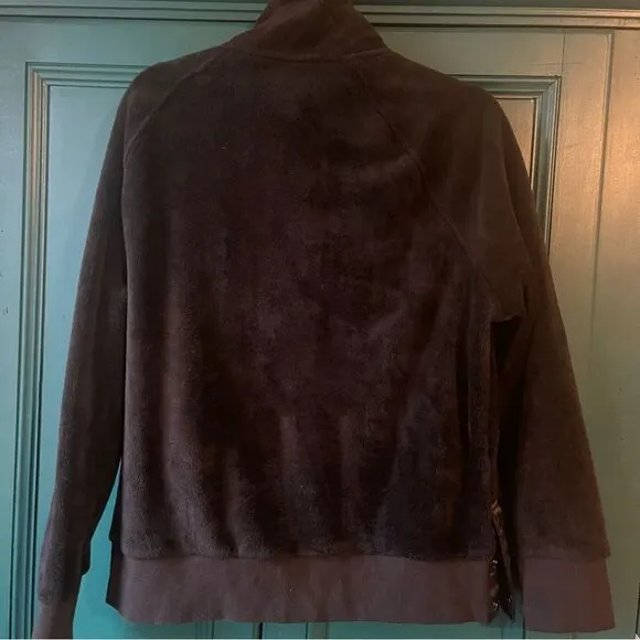 Athleta Black Fleece Sweater Sz Medium Cozy Soft