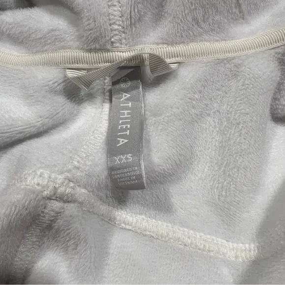 Athleta Triumph Hoodie Size XS Gold Hardware Fleece Cozy