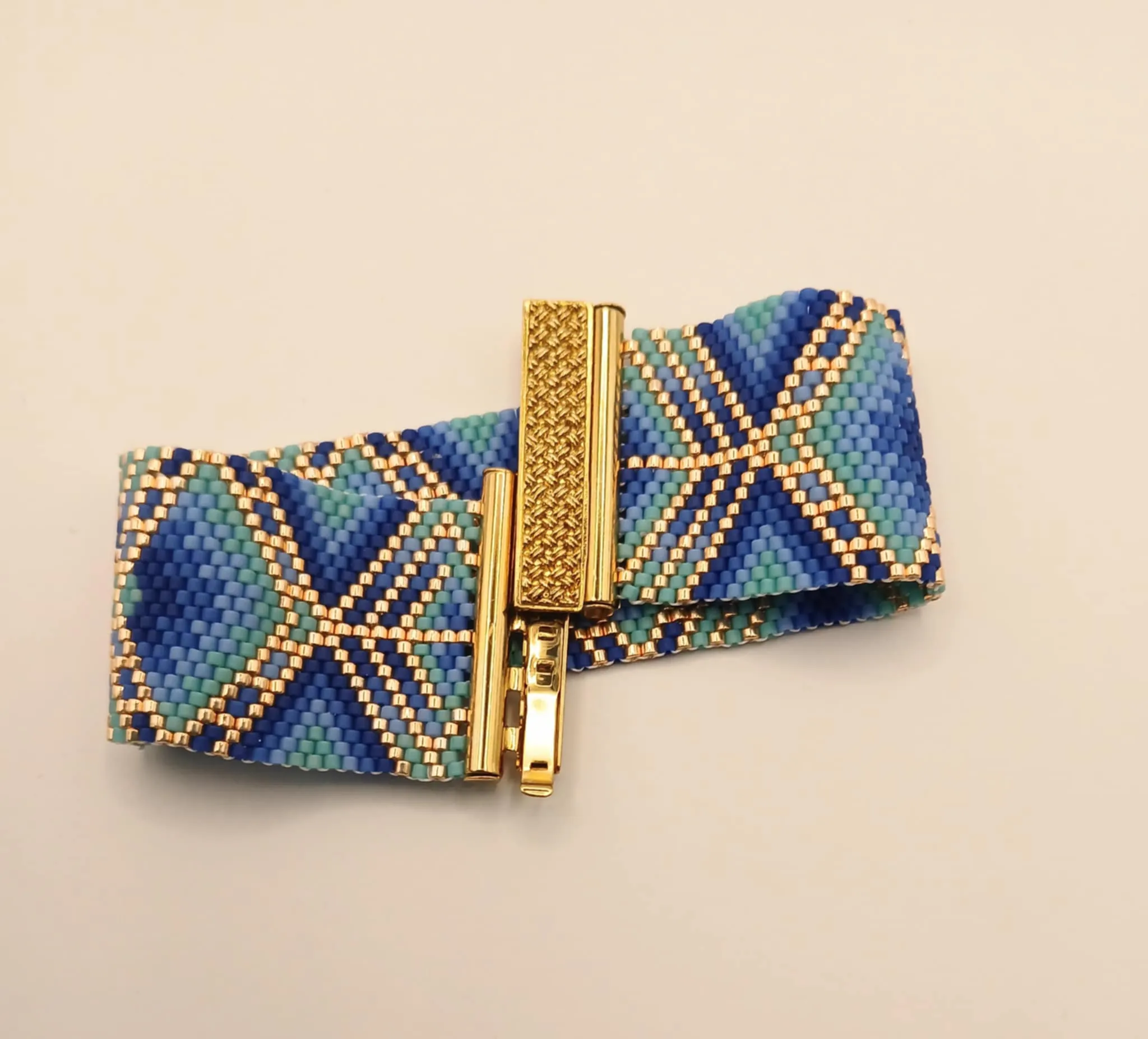 Aztec skies peyote bracelet