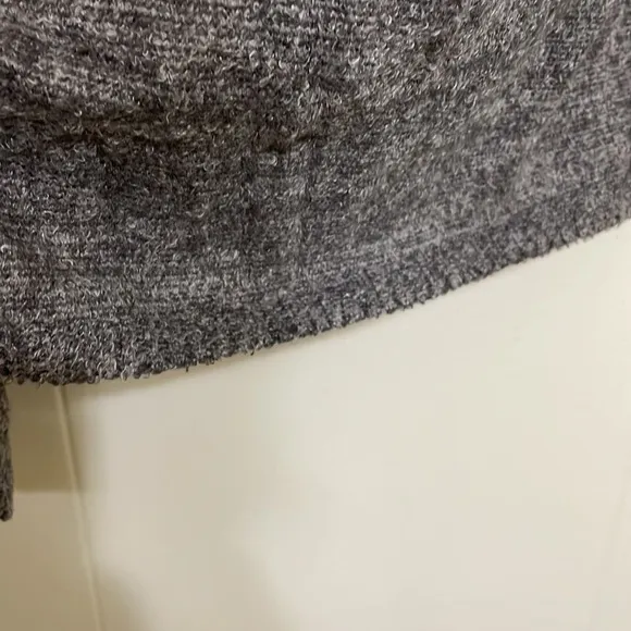 Barefoot Dreams Cozychic Lite Knit Island Wrap Cardigan Carbon Grey sz L/XL