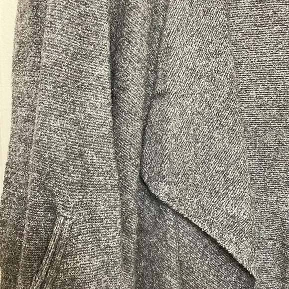 Barefoot Dreams Cozychic Lite Knit Island Wrap Cardigan Carbon Grey sz L/XL