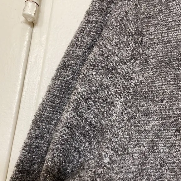 Barefoot Dreams Cozychic Lite Knit Island Wrap Cardigan Carbon Grey sz L/XL
