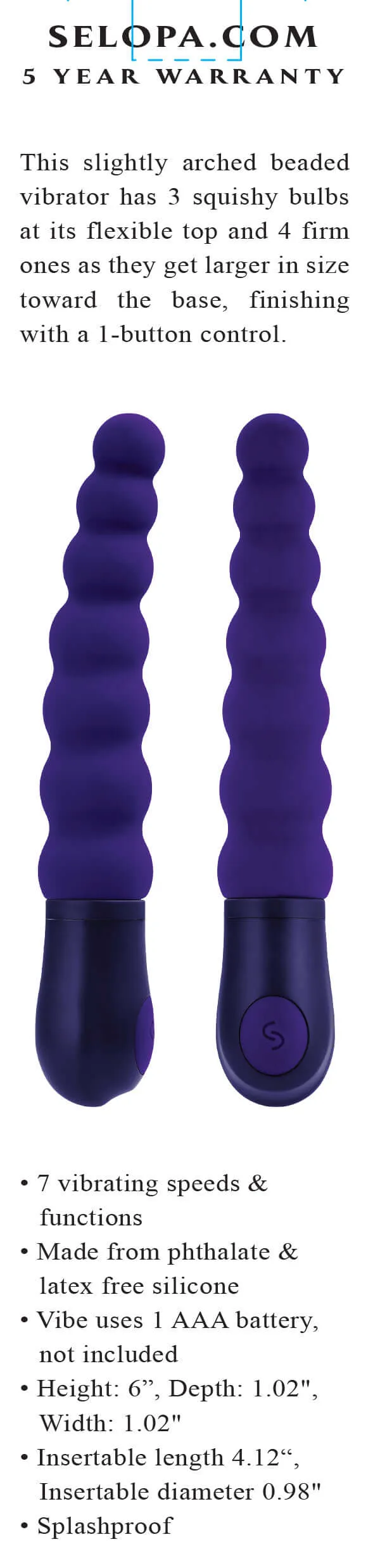 Beaded Beauty: Flexible and Sensational Vibrator