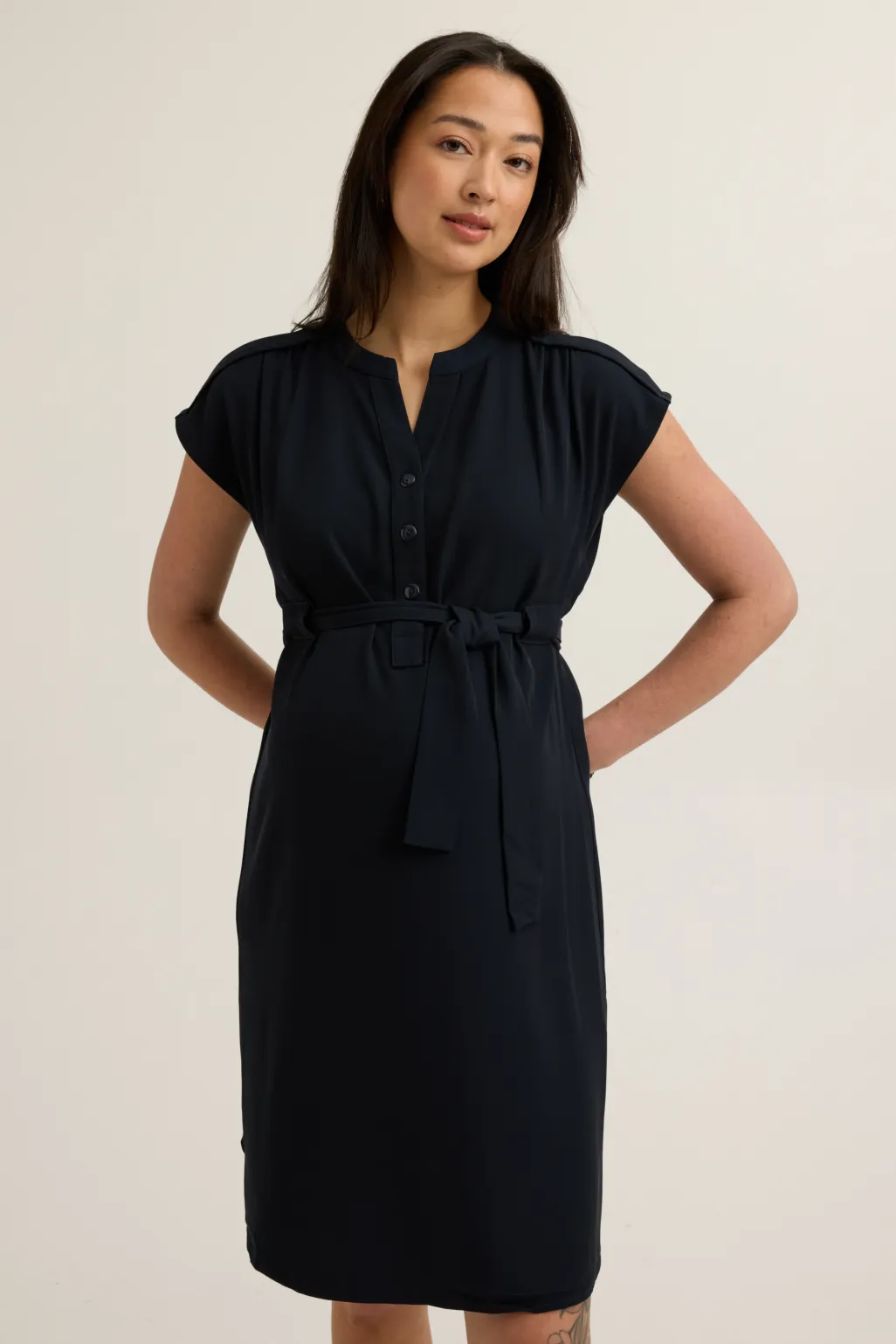 Belted Woven Dress