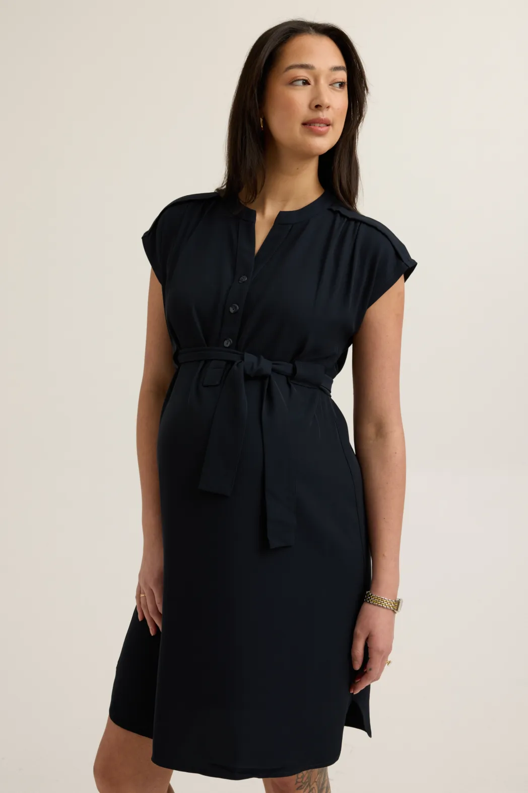 Belted Woven Dress