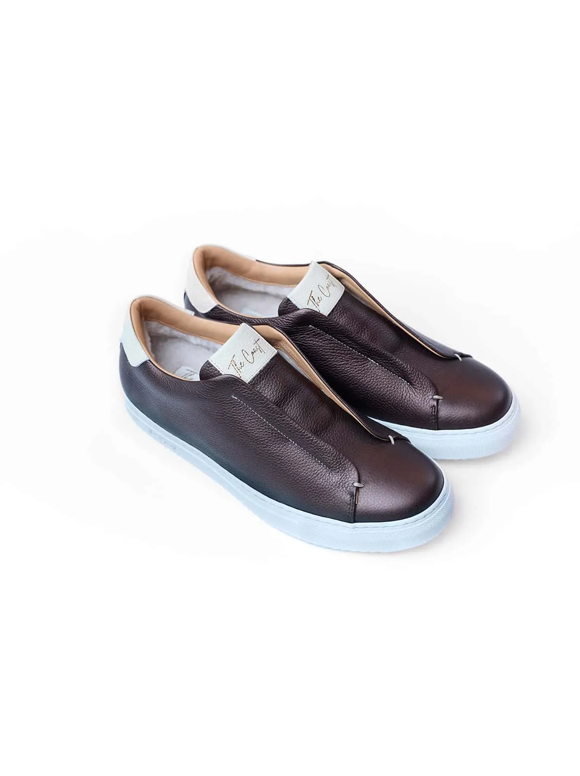 Beni Slip-In with lambskin lining in brown