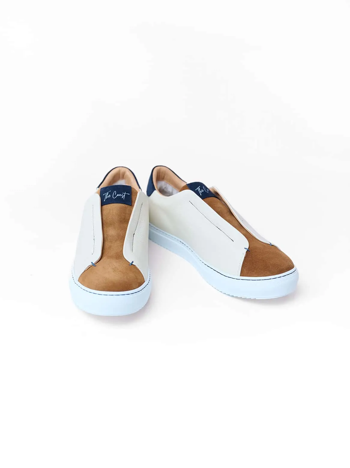 Beni slip-in with lambskin lining in cream-cognac
