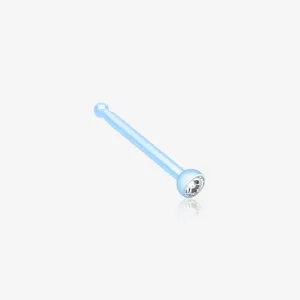 Bio Flexible Press Fit Gem Nose Stud Ring