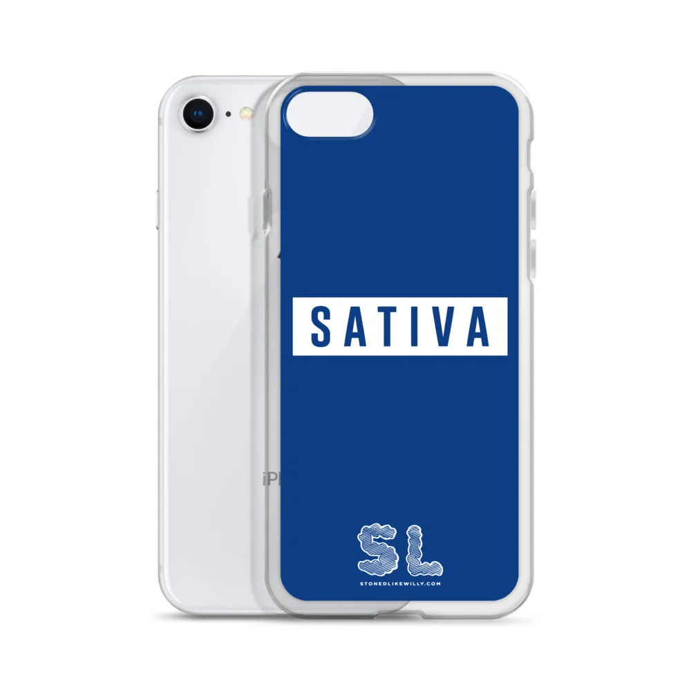 BLUE SATIVA iPhone Case