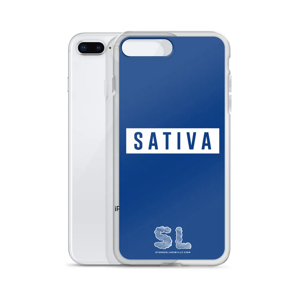 BLUE SATIVA iPhone Case