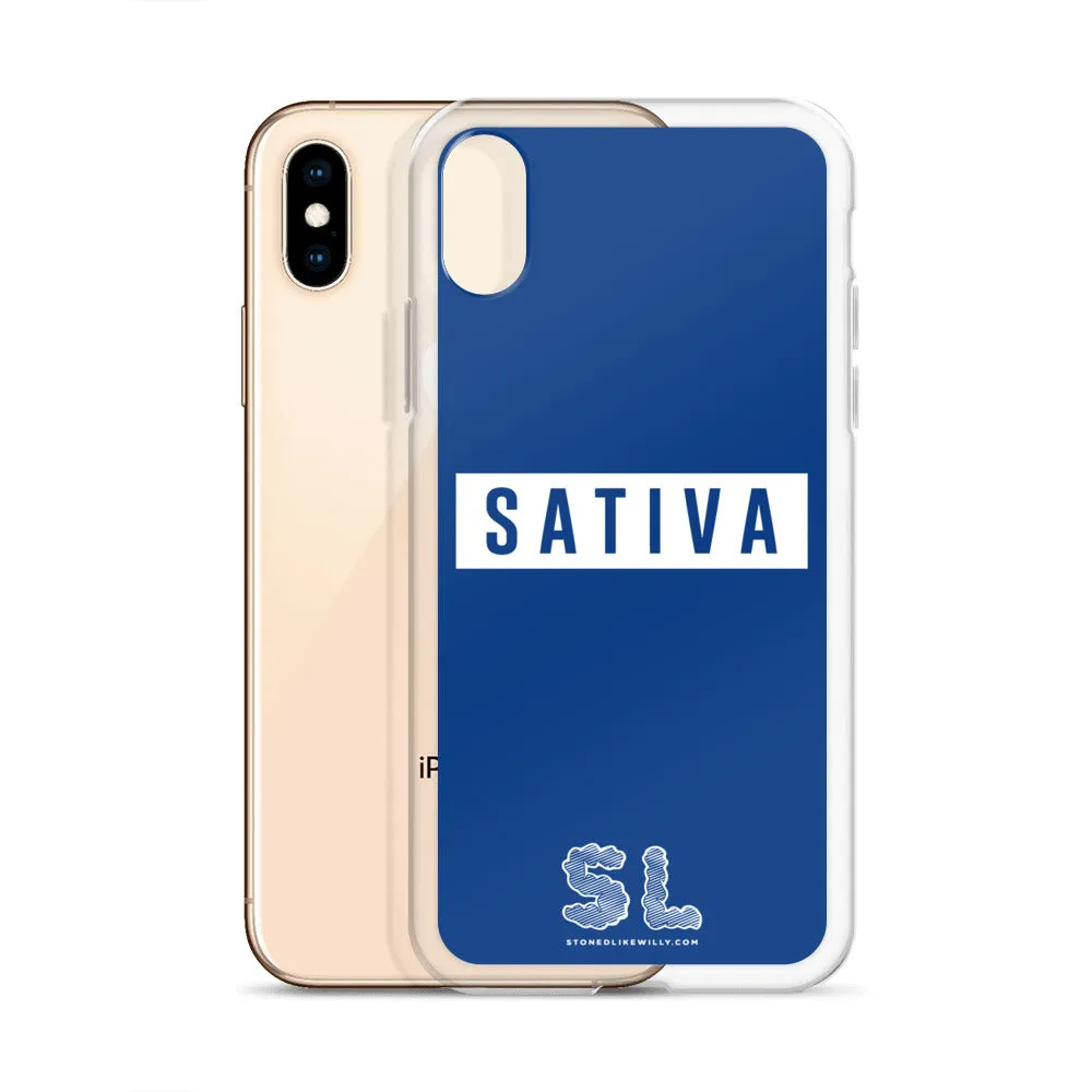 BLUE SATIVA iPhone Case