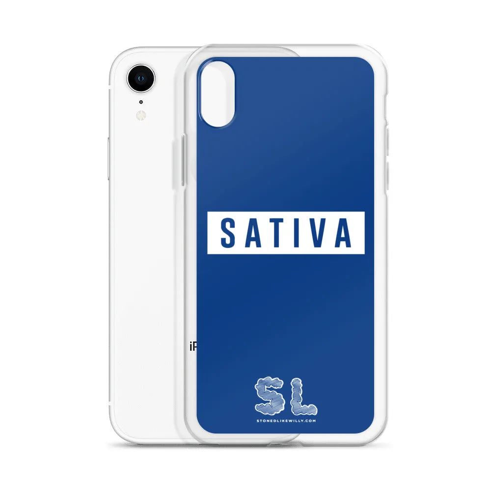 BLUE SATIVA iPhone Case
