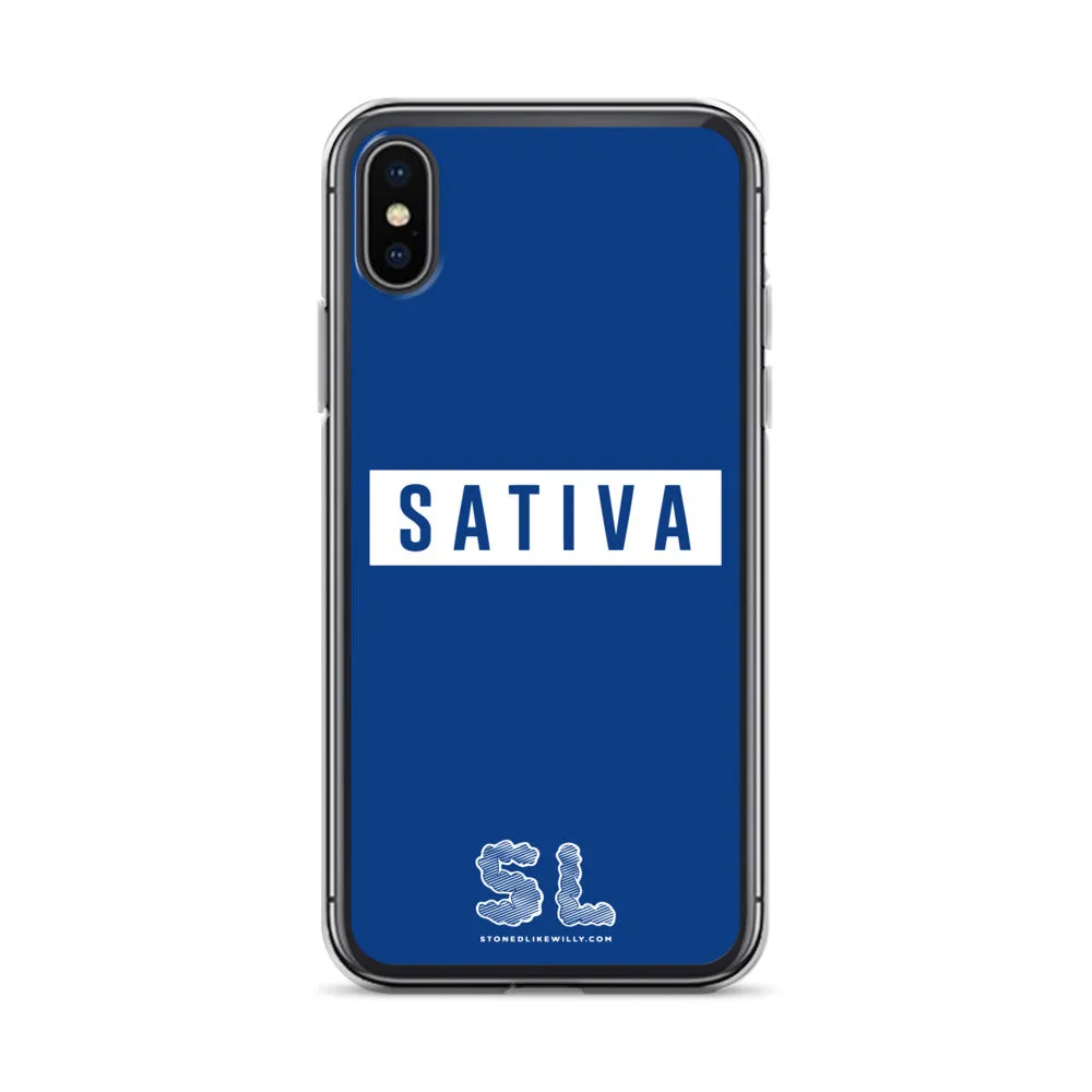 BLUE SATIVA iPhone Case