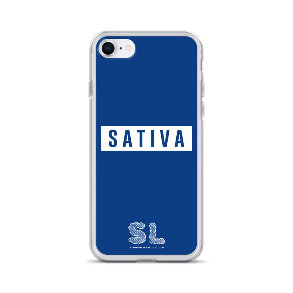 BLUE SATIVA iPhone Case