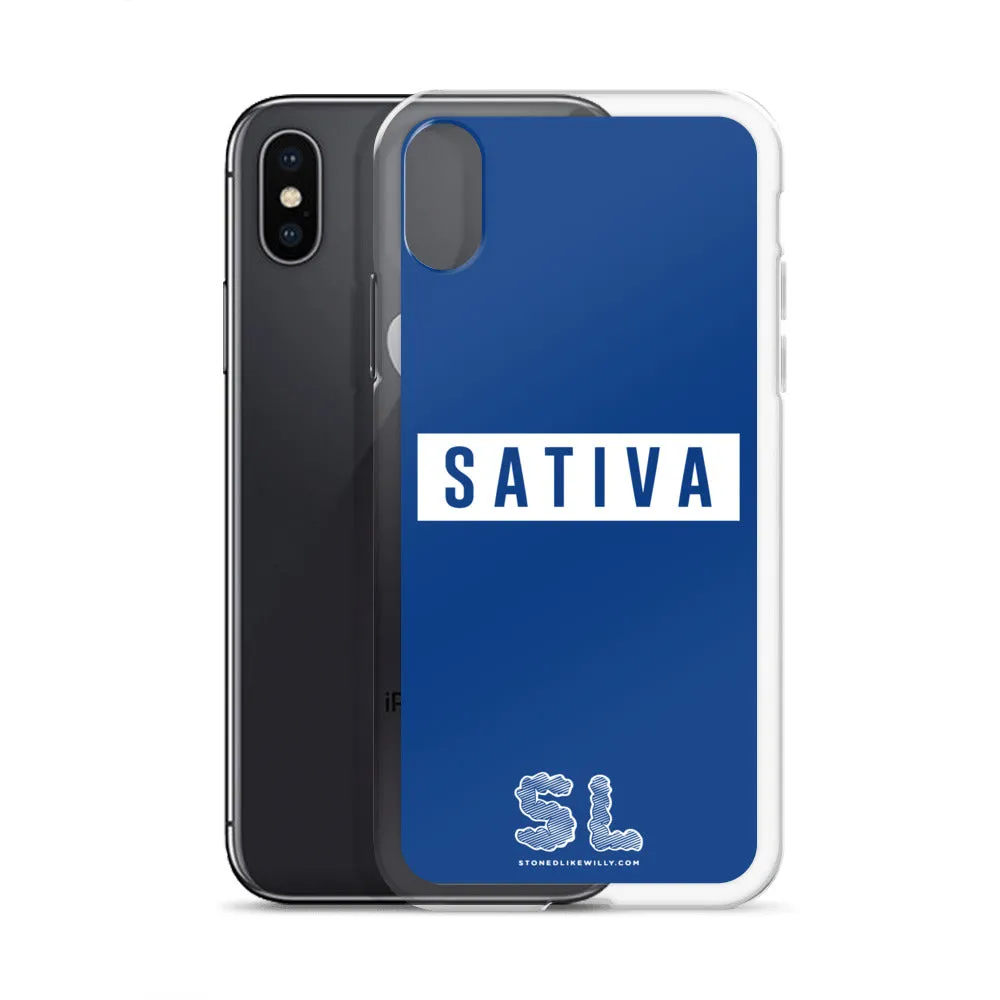 BLUE SATIVA iPhone Case